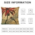 thumbnail image 5 of ARISTURING Dragonfly Throw Pillow Covers Equinox Flower Dragonfly Garden Pillow Covers,Higan Flower Red Floral Cushion Cases,Aesthetic Animal Vintage Brown Rustic Decorative Pillow Covers, 5 of 5
