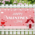 thumbnail image 4 of LUUFILx Valentine's Day Backdrop Banner Party Decoration Love Heart Background Photo Booth Props Event Supplies Home Decor, 4 of 8