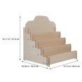 thumbnail image 2 of Hemoton Desktop Postcard Display Stand Wooden Card Storage Rack Multi Purpose Sticker Display Stand For Vendors Office Desks And Tabletop Displays, 2 of 8
