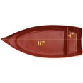 thumbnail image 3 of czcpp-HSSB-10RB, Sushi Boat Shape Plate Sushi Sashimi Serving Plate Melamine Plastic Tray 10 x 4.5 Inch (Red Black), 3 of 4