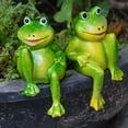 thumbnail image 4 of Sales Today Clearance! Gosuguu Pottery Frog Statue Decoration, 2pcs Ceramic Frog Garden Ornaments, Cute Garden Décor for Courtyards, Yard, and Outdoor Spaces, Garden Sculptures and Statues, 4 of 6