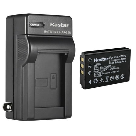 Kastar 1-Pack Q120 Battery and AC Wall Charger Replacement for MINOLTA MN35Z Camera ZOOM BT-03 ZOOM BT-03 B Battery ZOOM Q8 Q8N Recorder Camera Bell & Howell B35HDZ Camera