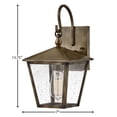 thumbnail image 6 of 14060BU Hinkley Lighting Huntersfield - 1 Light Small Outdoor Wall Lantern in Traditional Style - 7 Inches Wide by 13.75 Inches High-Burnished Bronze, 6 of 6