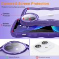 thumbnail image 4 of Compatible with iPhone 11 Case, Cute Curly Wave Frame Shape with Plating Edge, Camera Lens Cover & Soft TPU Silicone Heavy Duty Shockproof Protection Clear Phone case for iPhone 11, Purple, 4 of 15