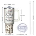 thumbnail image 2 of Cute Sister Gift - 40oz Tumbler with Handle and Straw, Insulated Stainless Steel Cup, Ideal Birthday Christmas Present for Sister, Best Friend, Women, BFF, 2 of 5