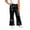 Black, variant on Girls Boys Metallic Hip Hop Pants Shiny Sequin Sparkly Elastic Waist Loose Dance Trousers for Performances and Casual Silver 11-12Years
