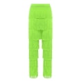 thumbnail image 3 of LiiYii Pantalon de Danse Latine de Salon à Franges pour Femmes Salsa Tango Samba Rumba Performance de Danse Vert Fluorescent 3TG, 3 of 5