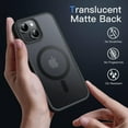 thumbnail image 4 of JETech Magnetic Case for iPhone 14 6.1-Inch Compatible with MagSafe, Translucent Matte Back Slim Shockproof Phone Cover (Black), 4 of 6