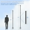 thumbnail image 2 of FIASON 9 FT Black Stainless Steel Tangle-Free Flag Pole Kit, Heavy Duty In-Ground Flagpole with Solar Light & 5-Prong Base for Yard, Garden & Commercial Outdoor Use, No Flag Included, 2 of 11