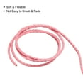 thumbnail image 4 of Uxcell 2.19 Yards 3mm Dia Leather Cord Braided String for DIY Crafts, Dark Pink 1Pack, 4 of 6