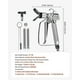 thumbnail image 2 of Airless Paint Spray Gun, 3600PSI High Pressure Airless Paint Sprayer Gun with 517 Tip, Swivel Joint Airless Spray Gun Kit, 2 of 5