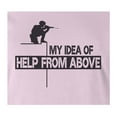 thumbnail image 2 of 9 Crowns Tees Help From Above Funny Military Sniper Tee Shirt (Juniors Pink, 2XL), 2 of 2