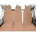 thumbnail image 2 of CalTrend Rear 60/40 Split Bench O.E. Velour Seat Covers for 2013-2018 Hyundai Santa Fe - HY136-06RA Beige Classic Insert and Trim, 2 of 3