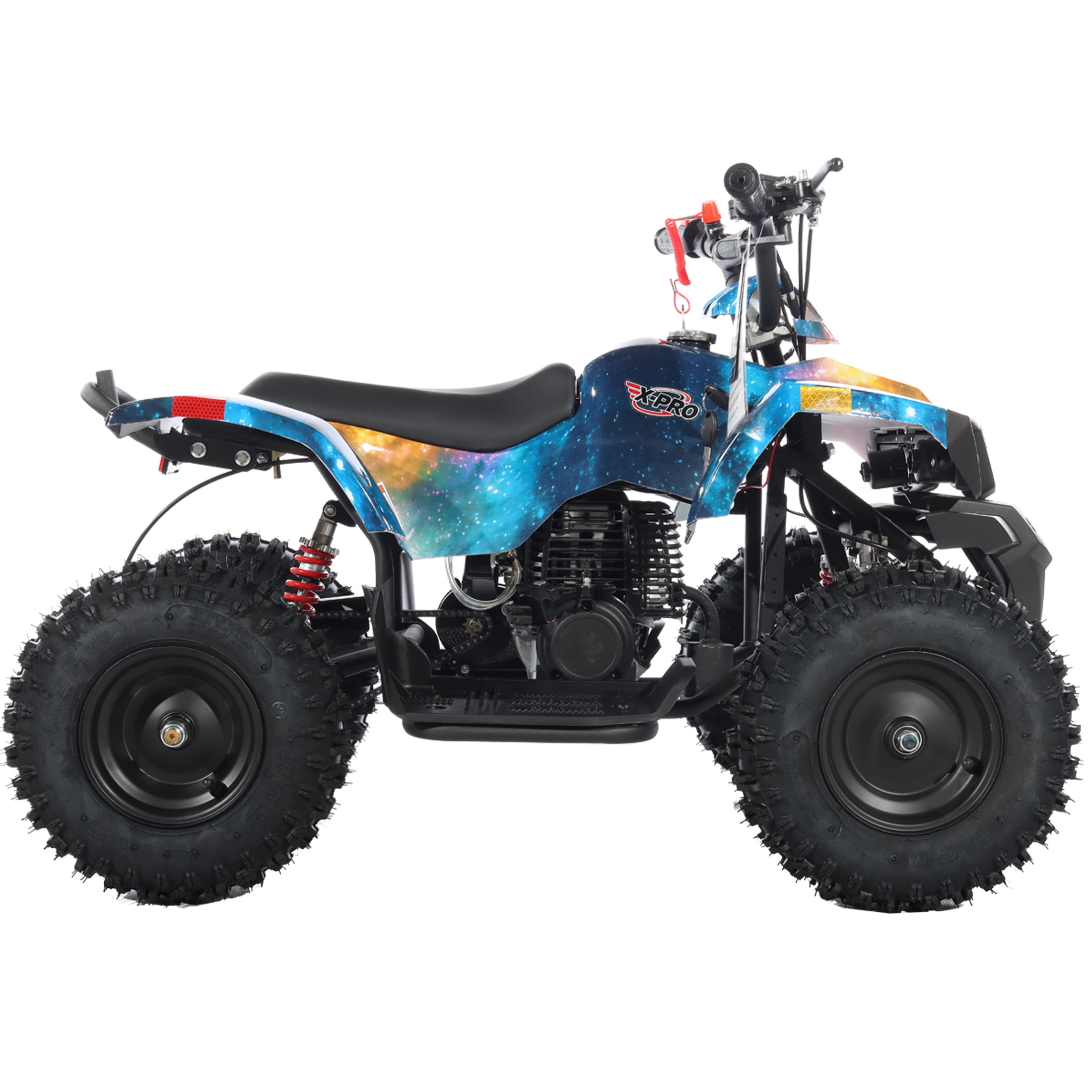 X-Pro Brand New Bolt 40cc Mini Gas ATV for Kids with 4 Stroke Pull Start, Disc Brake 6" Tires
