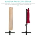 thumbnail image 3 of Best Choice Products 10ft 360-Degree LED Cantilever Offset Hanging Market Patio Umbrella w/ Easy Tilt - Burgundy, 3 of 7
