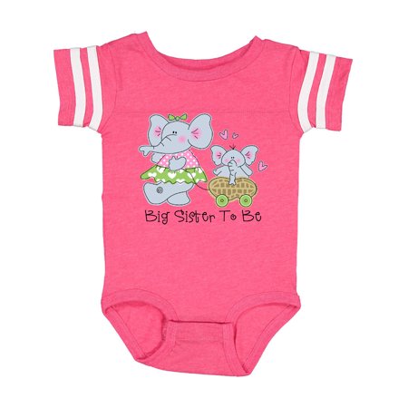 

Inktastic Elephant Future Big Sister Gift Baby Girl Bodysuit