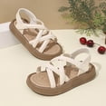 thumbnail image 4 of hengsof Girls' Open Toe Princess Beach Sandals Non Slip Soft Sole Summer Casual Flat Shoes Children's Fashion Sandals, 4 of 6