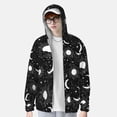 thumbnail image 2 of Yiaed Crescent and Stars Print Sun Shirts UPF 50+ Protection Hoodie Rash Guard Shirt UV Shirt Long Sleeve Fishing Outdoor Lightweightase-Large, 2 of 5