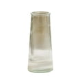 thumbnail image 2 of Glass Vase, Ribbed Conical Glacier Glass Vase, 7.9 inch Height Single Pack, Clear Decorative Flower Vase for Home Living Room Centerpiece Wedding Table Decor, 2 of 3