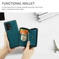 thumbnail image 3 of for OnePlus 9 Wallet Case, Minimalist Luxury PU Leather Magnetic Detachable Credit Card Holder, 2 in 1 Zipper ID Cash Slot, Magnetic Closure Kickstand Folio Flip Slim Cover,Blue, 3 of 8