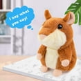thumbnail image 2 of Talking Hamster, Repeats What You Say Plush Animal Toy Electronic Hamster Mouse for Boys, Girls & Baby Gift, 2 of 4
