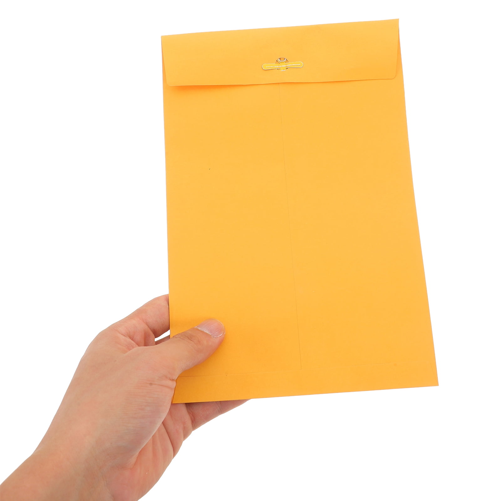 LEXSOMEO 100pcs Clasp Envelopes Letter Size Envelopes Document Envelope For Storing Or Mailing Clasp And Gummed Closure Envelopes