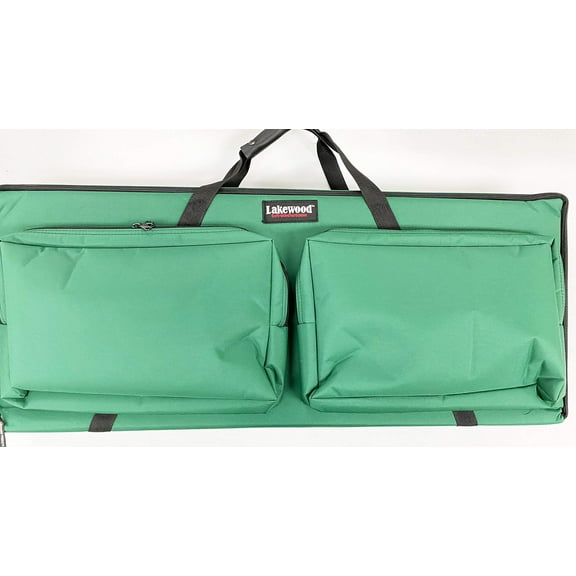 Lakewood Fishing Green Ice Pole Caddie Large Long Rod Box W Straps