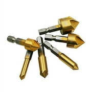 Countersink Drill Bit, Countersink Drill Bit Set with 82 Degree Center Countersink Bits for Wood Quick Change Bit 6mm - 19mm 6 Pcs