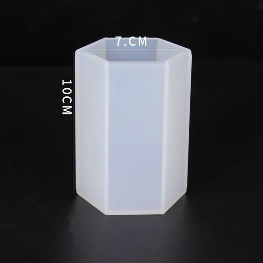 Hexagon Cylinder Resin Casting Mold Silicone Jewelry Making Epoxy Mould