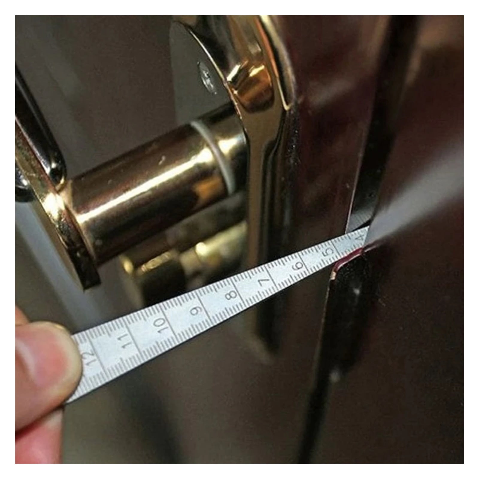 Taper Gauge Depth Gap Ruler Wedge Feeler 1-15mm Stainless Steel Hole Inspection ,Easy Identification