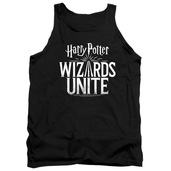 Harry Potter Wizards Unite Wizards Unite Logo Adult Tank Top Black