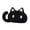 Black, variant on Cuddle Crew Cat Pillow – Soft Sherpa Texture Square Feline Stuffed Animal Cushion for Living Room Comfort & Cat Lovers Gray