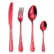 Raindrops Stainless Steel Tableware Set for Daily Use Assorted Color and Easy to Clean