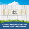 thumbnail image 2 of Baby Shower Banner Sign For Outdoor-Indoor Use 4x1 Ft Large Custom Banner and Signs with Hanging Rope Baby Shower Backdrop for Party Decor Oxford Cloth Sublimation Banner for Easy Hang, 2 of 5