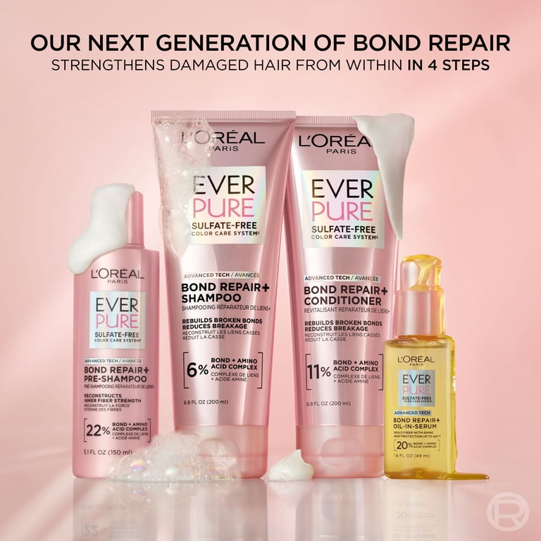 L'Oréal Paris EverPure Bond Repair Pre-Shampoo, 5.1 fl oz photo 4