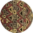 thumbnail image 1 of Ahgly Company Indoor Round Solid Brown Modern Area Rugs, 8' Round, 1 of 4