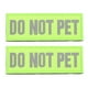 thumbnail image 1 of 2 piezas de servicio reflectante parches de perros arneses adhesivo etiqueta adhesiva chaleco pegatina de nylon, 1 of 7