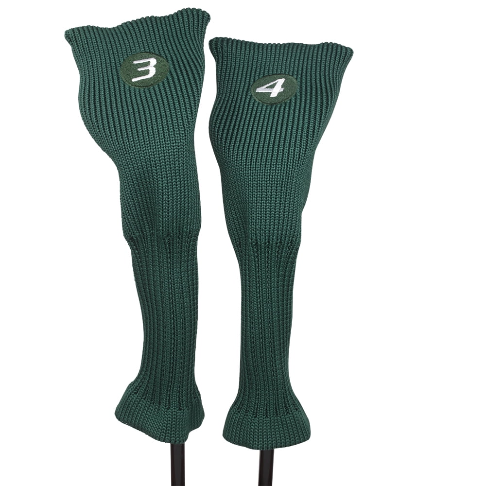 Majek All Hybrid Golf Club Green Headcover Set 34. Neoprene Acrylic