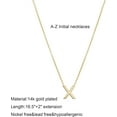 thumbnail image 4 of Initial Necklaces for Women, 14k Gold Plated Dainty Gold Letter Necklace Tiny Initial Pendant Necklace Cute Letter Name Choker Necklaces for Women Simple Gold Jewelry for Women Gifts, 4 of 6