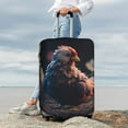 thumbnail image 7 of Pofeuu White Purple Flower Chicken Print Luggage Suitcase Cover Protector Luggage Washable Covers Aesthetic for 18/24/28/32 inch Luggage（No luggage included）-Large, 7 of 7