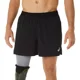 thumbnail image 1 of Short Running Asics Road 2-n-1 5in Negro Hombre 2011c388.002, 1 of 7