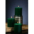 thumbnail image 3 of Richland Pillar Candles 3" x 3" Dark Green Set of 48, 3 of 3