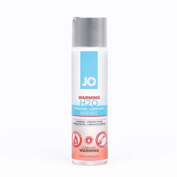 JO H2O Warming Lubricant, Invigorating Sensation Lube for Men, Women and Couples, 4 Fl Oz