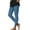 Blue, variant on Yoga Pants for Women Casual Elastic High Waist Tummy Control Athletic Workout Running Pants Stretch Tights Skinny Leggings Dark Gray XXL