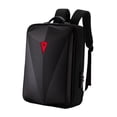 thumbnail image 3 of Mochila para ordenador portátil de 17,3 pulgadas para hombre, carcasa cremallera, doble capa, resistente al agua, bolsa para ordenador, mochila para videojuegos de 25L Negro, 3 of 8