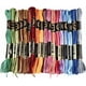 thumbnail image 1 of 18 madejas de 6 hebras de hilo de bordar multicolor jaspeado, hilo de punto degradado de colores arcoíris, hilo para pulseras de la amistad, hilo de estambre, hilo a granel, 1 of 9
