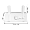 thumbnail image 2 of Unique Bargains 4' x 4' x 2' Acrylic Display Stands, Display Easel Holder, Clear, 2 of 6
