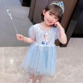 thumbnail image 1 of 2-10 Years Girls Frozen Elsa Princess Dress Summer Party Dress, 1 of 5