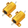 thumbnail image 1 of Unique Bargains 2 Pcs Aluminum Case Resistor 10W 50 Ohm Wirewound for LED Converter Rod Post, 1 of 4