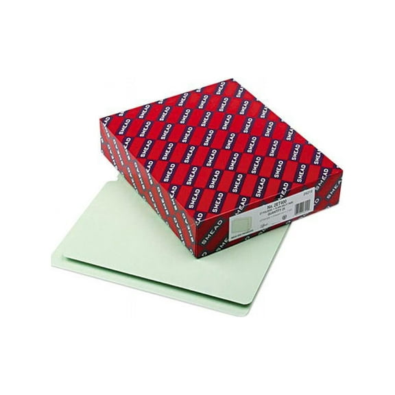Smead 26210 Heavy Duty Folders, End Tab, Two Inch Expansion, Letter, Gray Green, 25/Box